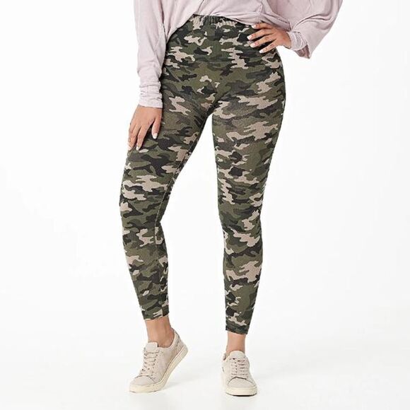 Breezies Pants - Breezies Seamless Tummy Smoothing Legging Camo - Regular